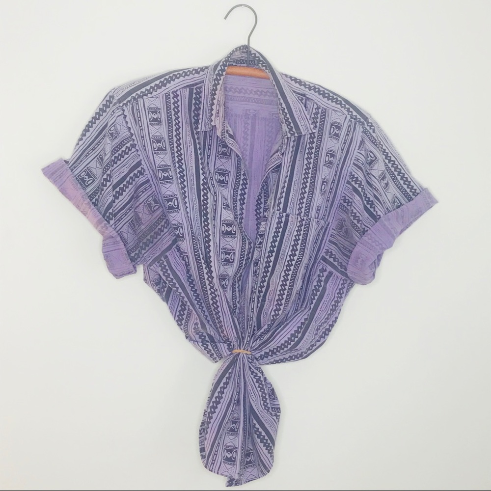 Vintage Tribal button up popover